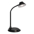 JUST LIGHT. 14414-18 - LED prigušiva fleksibilna dodirna stona lampa sa bežičnim punjenjem PUCKI LED/4,5W/230V crna