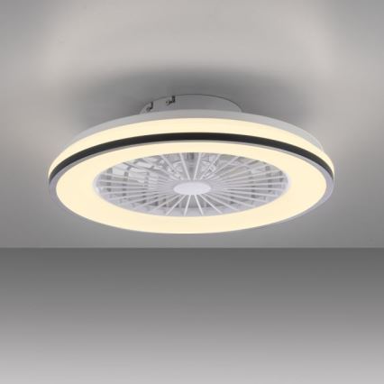 JUST LIGHT. 14447-18 - LED RGBW prigušiva plafonski ventilator sa svetlom LENO LED/44W/230V 3000-6500K prečnik 48,6 cm bela + daljinski upravljač