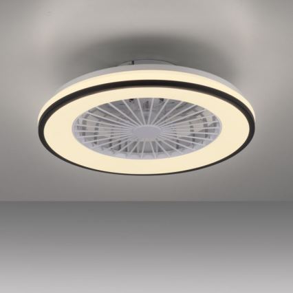 JUST LIGHT. 14447-18 - LED RGBW prigušiva plafonski ventilator sa svetlom LENO LED/44W/230V 3000-6500K prečnik 48,6 cm bela + daljinski upravljač