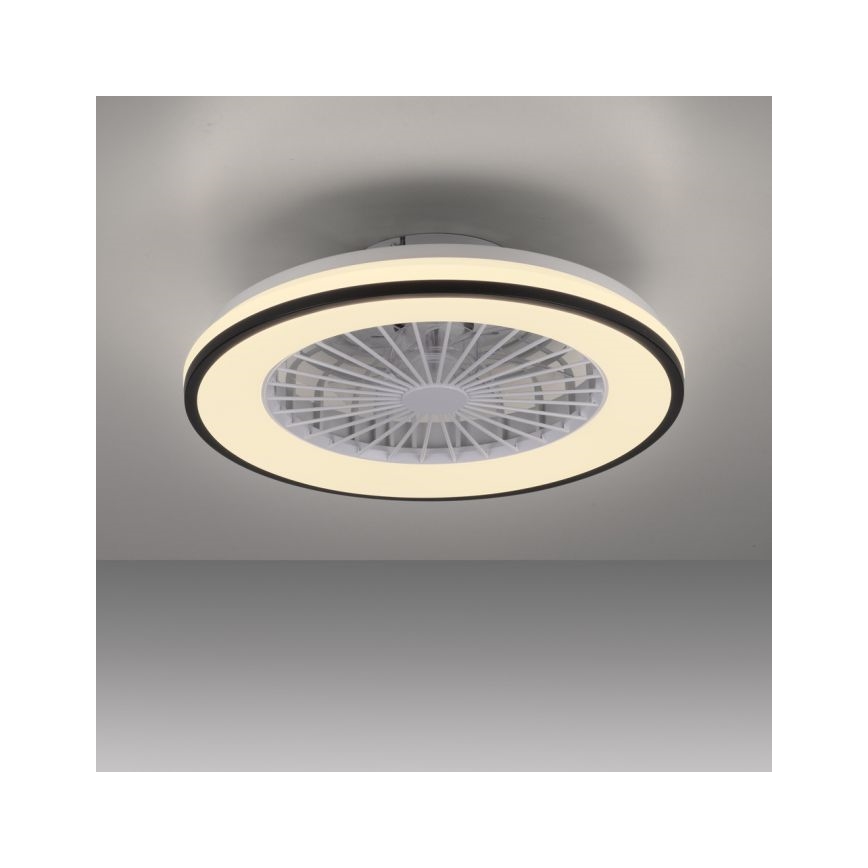 JUST LIGHT. 14447-18 - LED RGBW prigušiva plafonski ventilator sa svetlom LENO LED/44W/230V 3000-6500K prečnik 48,6 cm bela + daljinski upravljač