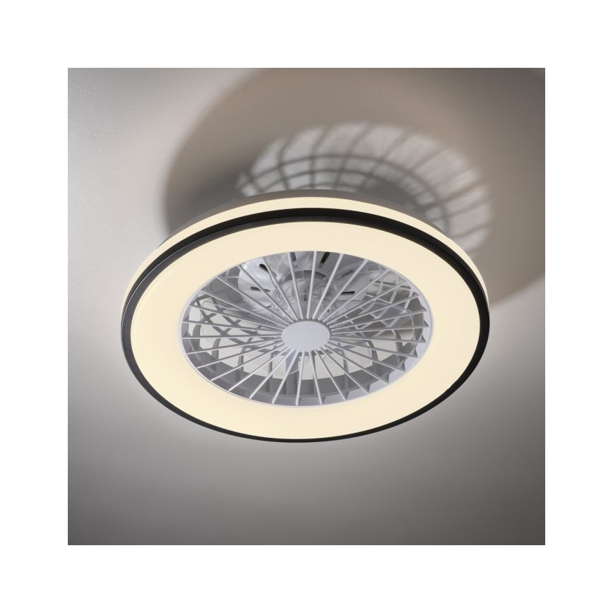 JUST LIGHT. 14447-18 - LED RGBW prigušiva plafonski ventilator sa svetlom LENO LED/44W/230V 3000-6500K prečnik 48,6 cm bela + daljinski upravljač