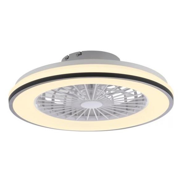 JUST LIGHT. 14447-18 - LED RGBW prigušiva plafonski ventilator sa svetlom LENO LED/44W/230V 3000-6500K prečnik 48,6 cm bela + daljinski upravljač
