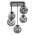 JUST LIGHT. 14602-18 - Viseći luster WIDOW 5xE14/25W/230V crno