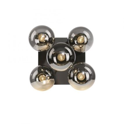 JUST LIGHT. 14602-18 - Viseći luster WIDOW 5xE14/25W/230V crno