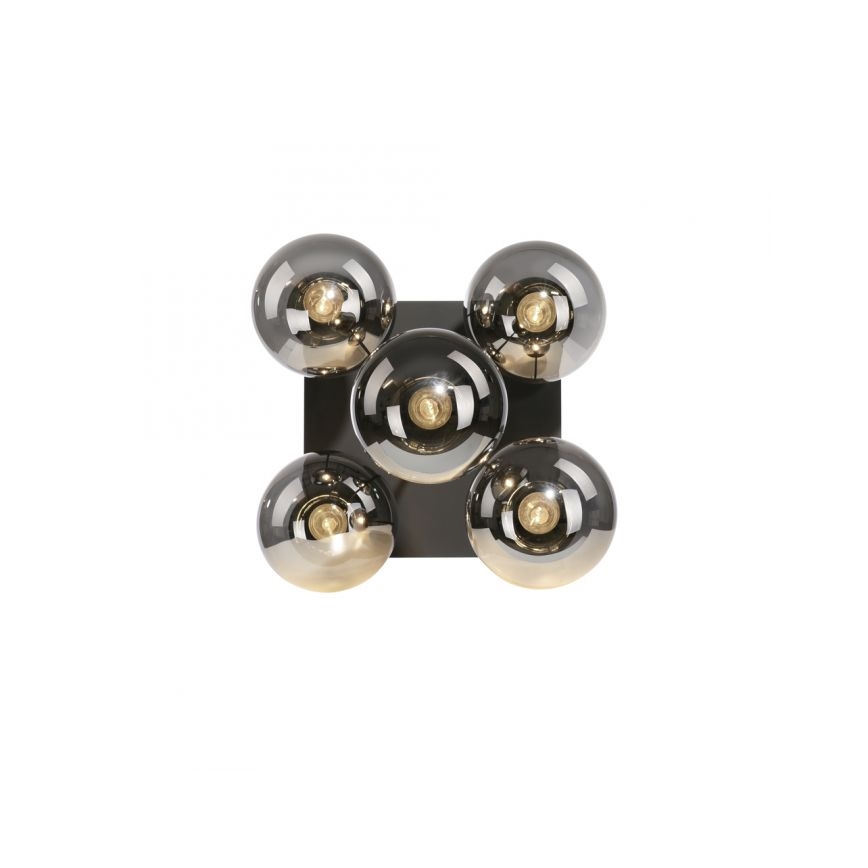 JUST LIGHT. 14602-18 - Viseći luster WIDOW 5xE14/25W/230V crno