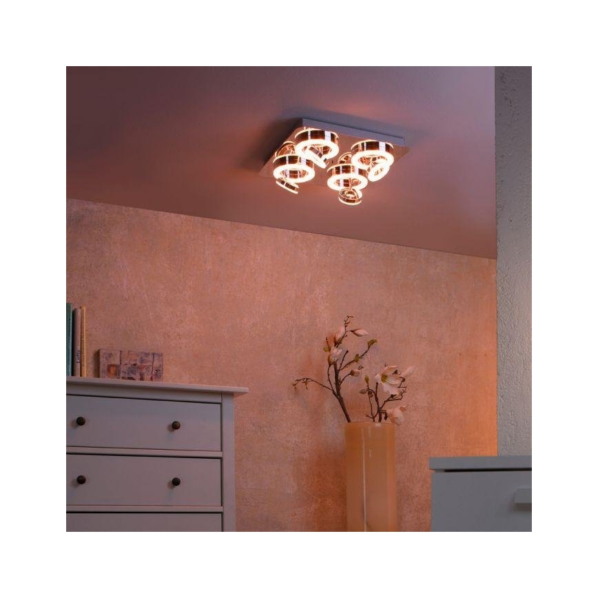 JUST LIGHT. 14662-17 - LED RGBW Prigušivo reflektorsko svetlo TIM LOLASMART 4xLED/5,9/230V 2700-5000K + Daljinski upravljač