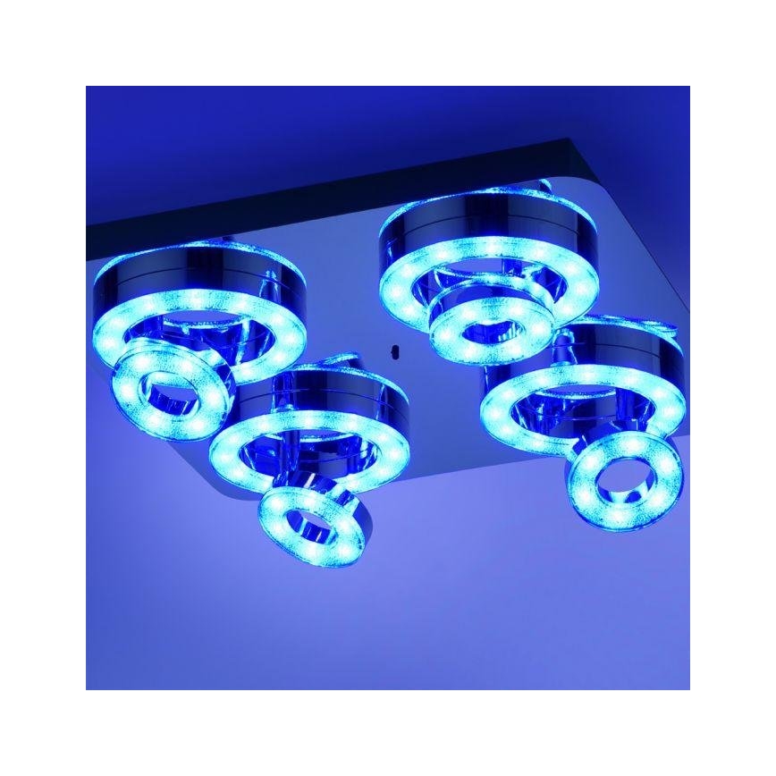JUST LIGHT. 14662-17 - LED RGBW Prigušivo reflektorsko svetlo TIM LOLASMART 4xLED/5,9/230V 2700-5000K + Daljinski upravljač