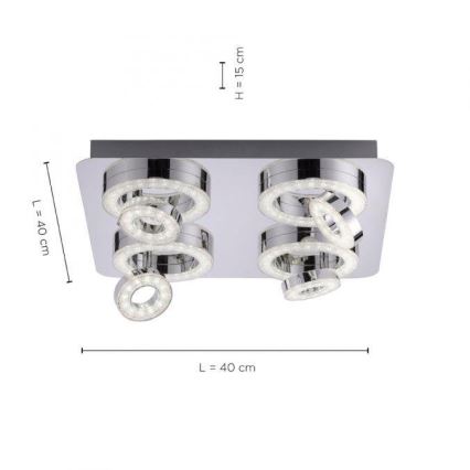 JUST LIGHT. 14662-17 - LED RGBW Prigušivo reflektorsko svetlo TIM LOLASMART 4xLED/5,9/230V 2700-5000K + Daljinski upravljač