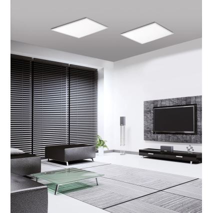 JUST LIGHT. 14681-16 - LED RGB Prigušivi nadgradni panel LOLA FLAT LED/28W/230V 2700-5000K + Daljinski upravljač