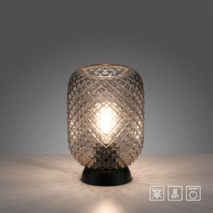 JUST LIGHT. 14906-18 - Stona lampa REISHI 1xE27/40W/230V crno