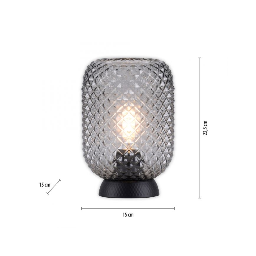 JUST LIGHT. 14906-18 - Stona lampa REISHI 1xE27/40W/230V crno