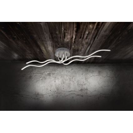 JUST LIGHT. 15126-55 - LED Plafonski luster WAVE LED/29,4W/230V mat hrom