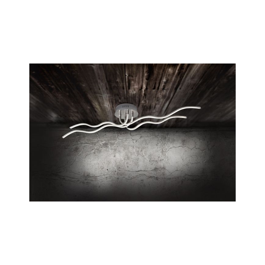 JUST LIGHT. 15126-55 - LED Plafonski luster WAVE LED/29,4W/230V mat hrom