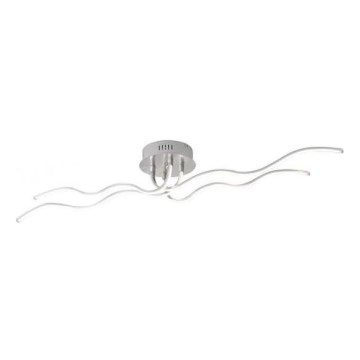 JUST LIGHT. 15126-55 - LED Plafonski luster WAVE LED/29,4W/230V mat hrom