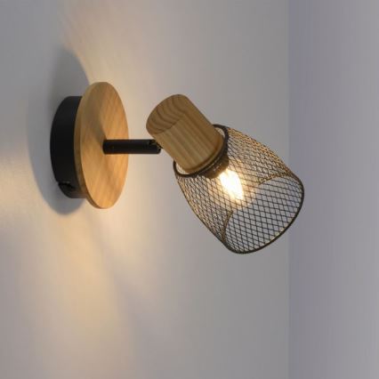 JUST LIGHT. 15191-79 - Zidna reflektorska lampa TAMIS 1xE14/10W/230V bor