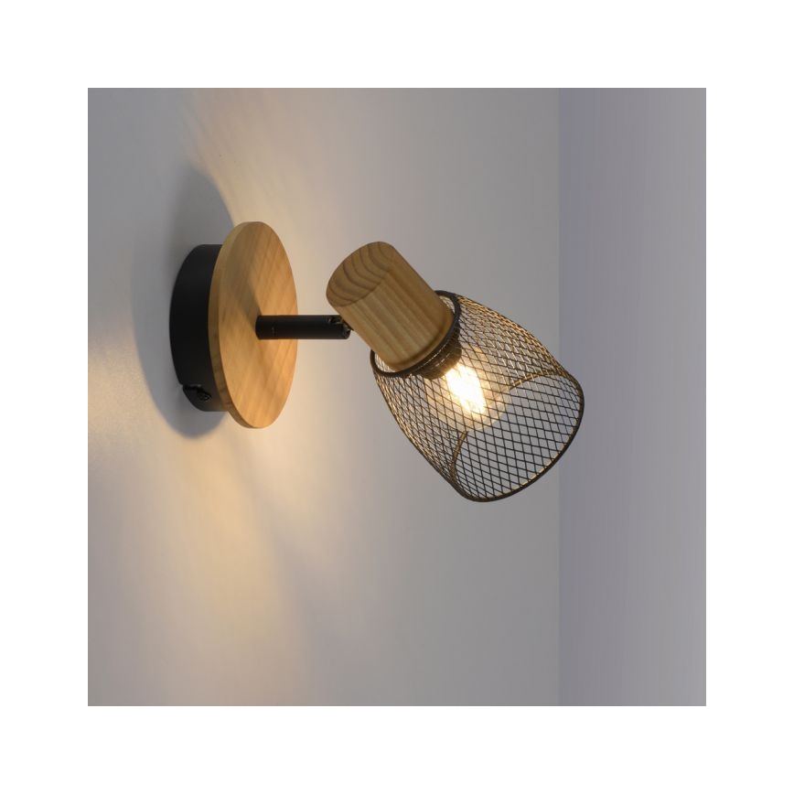 JUST LIGHT. 15191-79 - Zidna reflektorska lampa TAMIS 1xE14/10W/230V bor