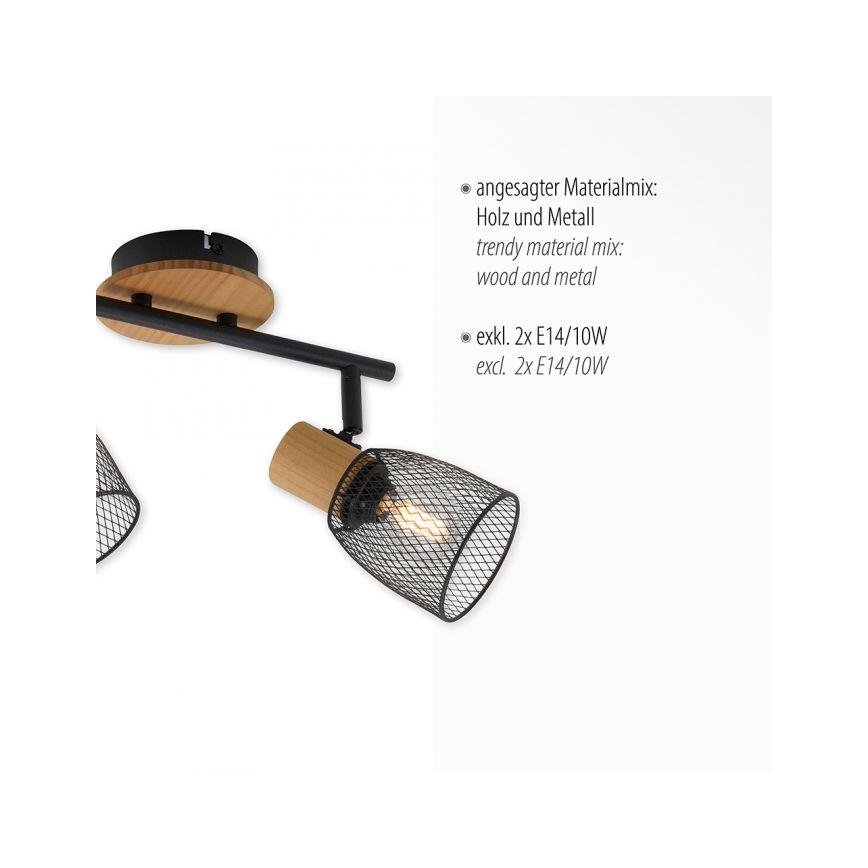 JUST LIGHT. 15192-79 - Reflektorska lampa TAMIS 2xE14/10W/230V
