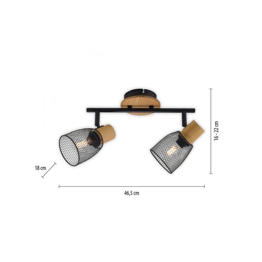 JUST LIGHT. 15192-79 - Reflektorska lampa TAMIS 2xE14/10W/230V