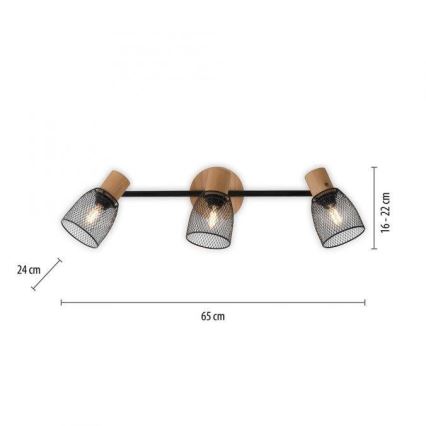 JUST LIGHT. 15193-79 - Reflektorska lampa TAMIS 3xE14/10W/230V