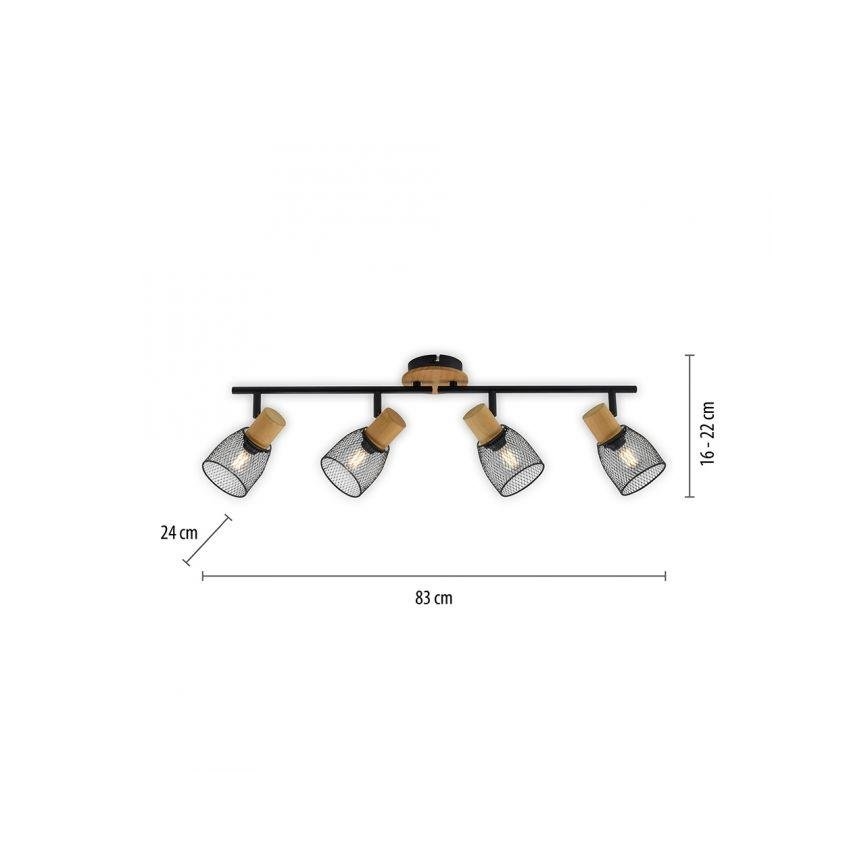 JUST LIGHT. 15194-79 - Reflektorska lampa TAMIS 4xE14/10W/230V