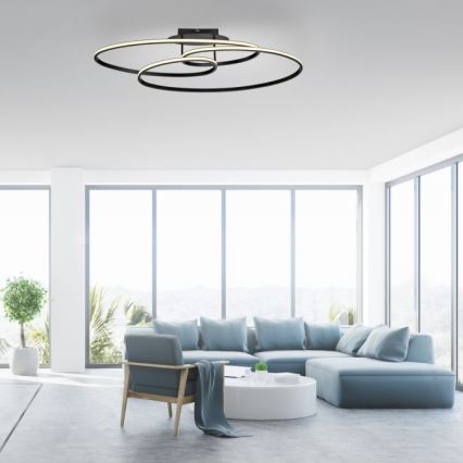 JUST LIGHT. 15321-18 - LED Plafonjera LUMACA LED/33W/230V crno