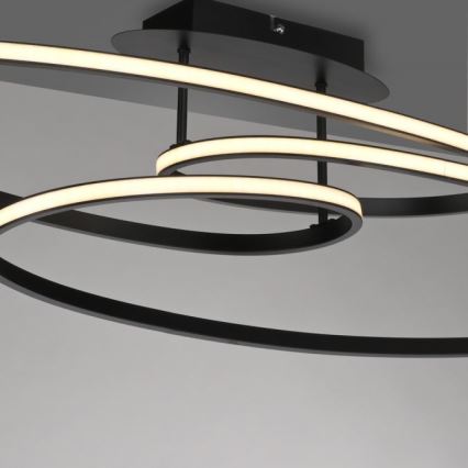 JUST LIGHT. 15321-18 - LED Plafonjera LUMACA LED/33W/230V crno