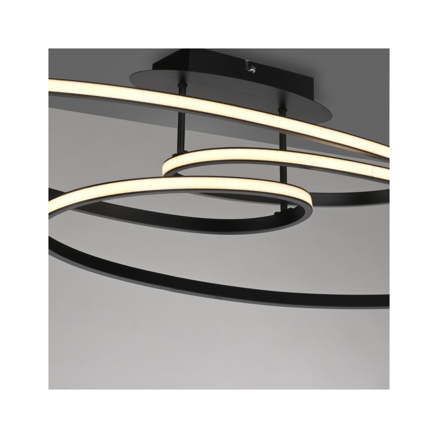 JUST LIGHT. 15321-18 - LED Plafonjera LUMACA LED/33W/230V crno