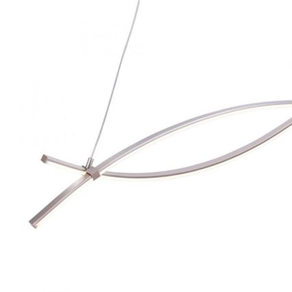 JUST LIGHT. 15382-55 - LED luster na sajli MAJA 2xLED/8,4W/230V mat krom