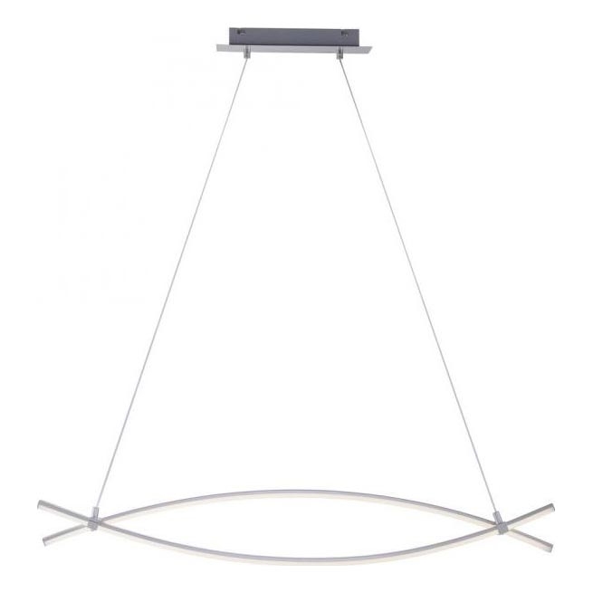 JUST LIGHT. 15382-55 - LED luster na sajli MAJA 2xLED/8,4W/230V mat krom