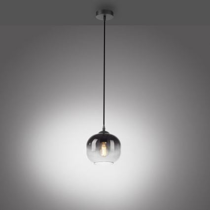 JUST LIGHT. 15420-18 - Luster na sajli ZEA 1xE27/25W/230V crno