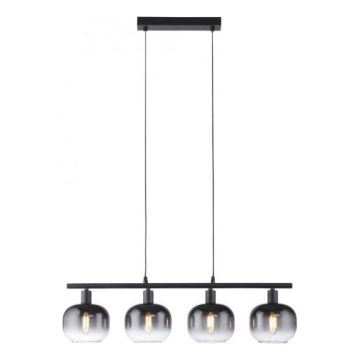 JUST LIGHT. 15421-18 - Luster na sajli ZEA 4xE14/25W/230V crno