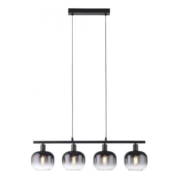 JUST LIGHT. 15421-18 - Luster na sajli ZEA 4xE14/25W/230V crno