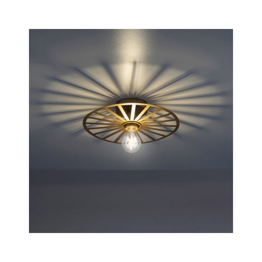 JUST LIGHT. 15635-60 - Plafonjera SPIKE 1xE27/40W/230V pr. 30 cm mesing