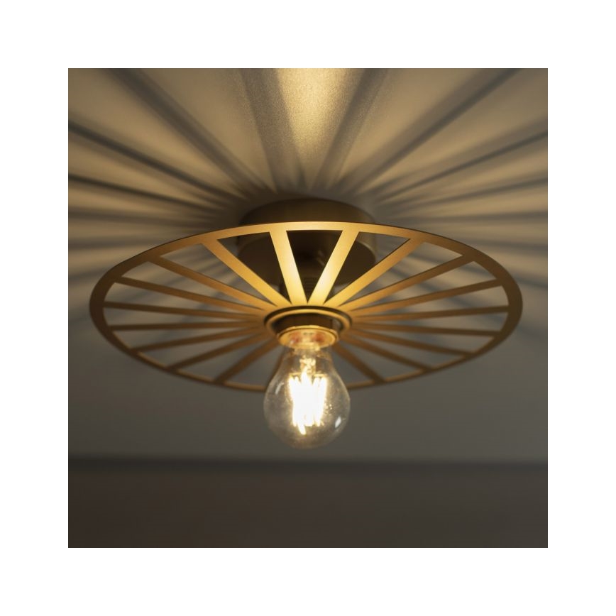 JUST LIGHT. 15635-60 - Plafonjera SPIKE 1xE27/40W/230V pr. 30 cm mesing