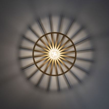 JUST LIGHT. 15635-60 - Plafonjera SPIKE 1xE27/40W/230V pr. 30 cm mesing