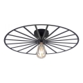 JUST LIGHT. 15636-18 - Plafonjera SPIKE 1xE27/40W/230V pr. 50 cm crno