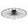 JUST LIGHT. 15636-18 - Plafonjera SPIKE 1xE27/40W/230V pr. 50 cm crno