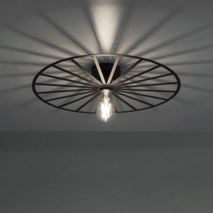 JUST LIGHT. 15636-18 - Plafonjera SPIKE 1xE27/40W/230V pr. 50 cm crno