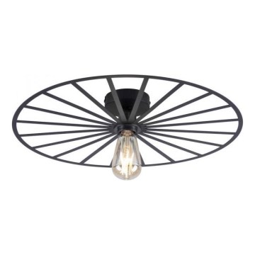 JUST LIGHT. 15636-18 - Plafonsko svetlo SPIKE 1xE27/40W/230V prečnik 50 cm crno