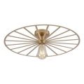 JUST LIGHT. 15636-60 - Stropno svetlo SPIKE 1xE27/40W/230V Ø 50 cm mesing