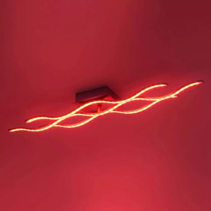 JUST LIGHT. 16266-55 - LED RGB Prigušiva plafonjera LOLA WAVE LED/30W/230V 2700-5000K + Daljinski upravljač