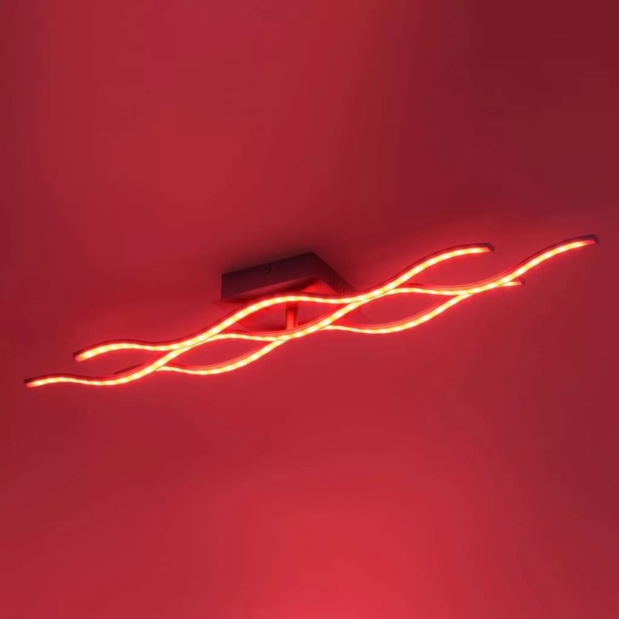 JUST LIGHT. 16266-55 - LED RGB Prigušiva plafonjera LOLA WAVE LED/30W/230V 2700-5000K + Daljinski upravljač