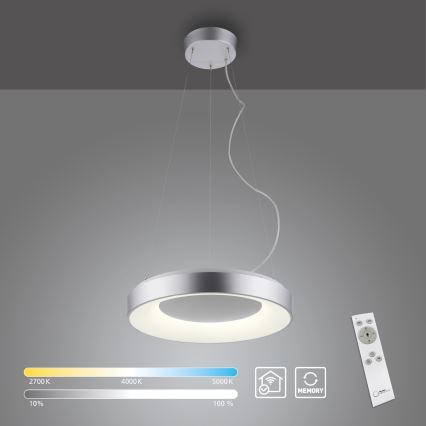 JUST LIGHT. 17075-21 - LED Prigušivi luster na sajli KETO ANIKA LED/26,5W/230V 2700-5000K + Daljinski upravljač