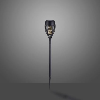 JUST LIGHT. 19106-18-3 - Set 3x LED Solarno svetlo FACKEL LED/0,24W/3,7V IP44 crno
