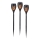 JUST LIGHT. 19106-18-3 - Set 3x LED Solarno svetlo FACKEL LED/0,24W/3,7V IP44 crno