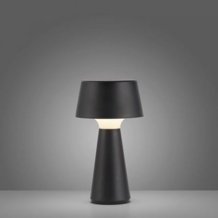 JUST LIGHT. 19260-18 - LED Prigušiva dodirna vanjska lampa ABERA LED/3W/3,7V 2000 mAh USB IP54 crno