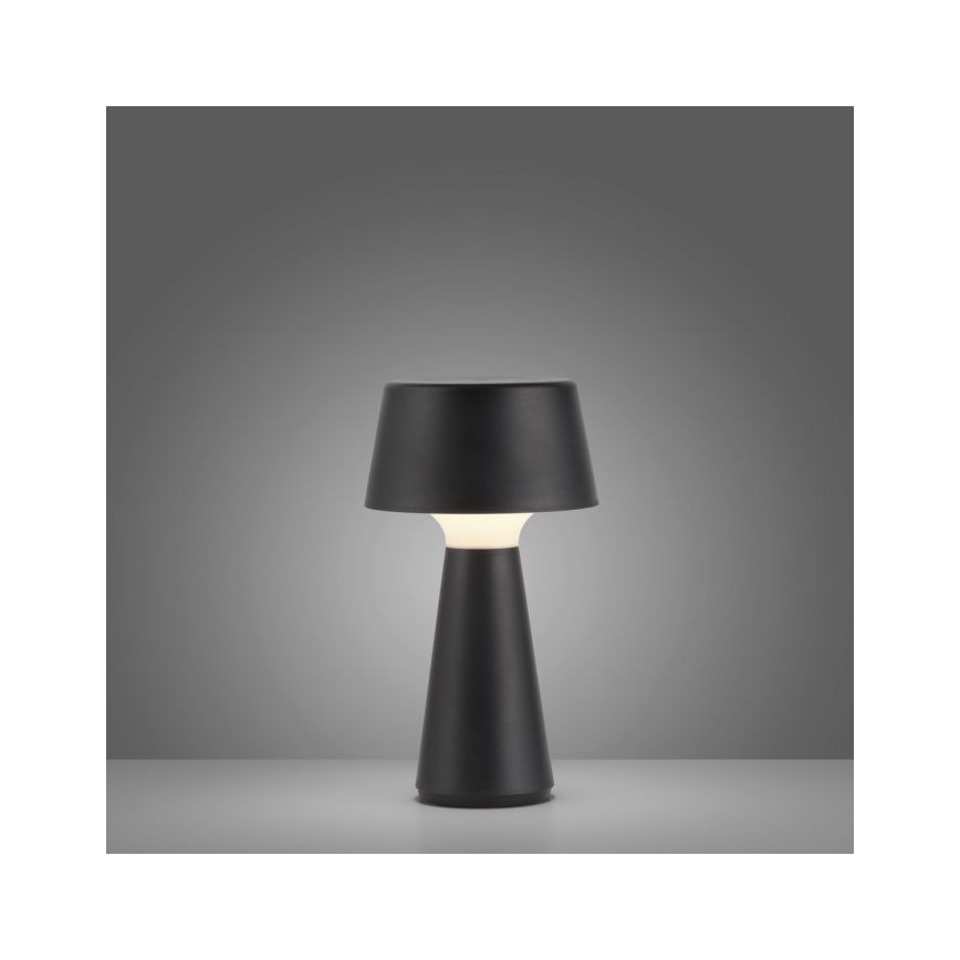 JUST LIGHT. 19260-18 - LED Prigušiva dodirna vanjska lampa ABERA LED/3W/3,7V 2000 mAh USB IP54 crno