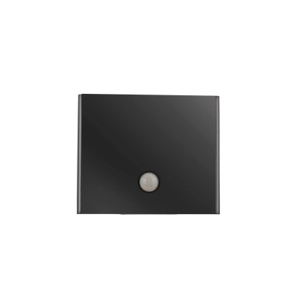 JUST LIGHT. 19471-18 - LED Zidno spoljašnje osvetljenje sa senzorom AMIN 2xLED/1,25W/3,7V 4400mAh IP44 crno