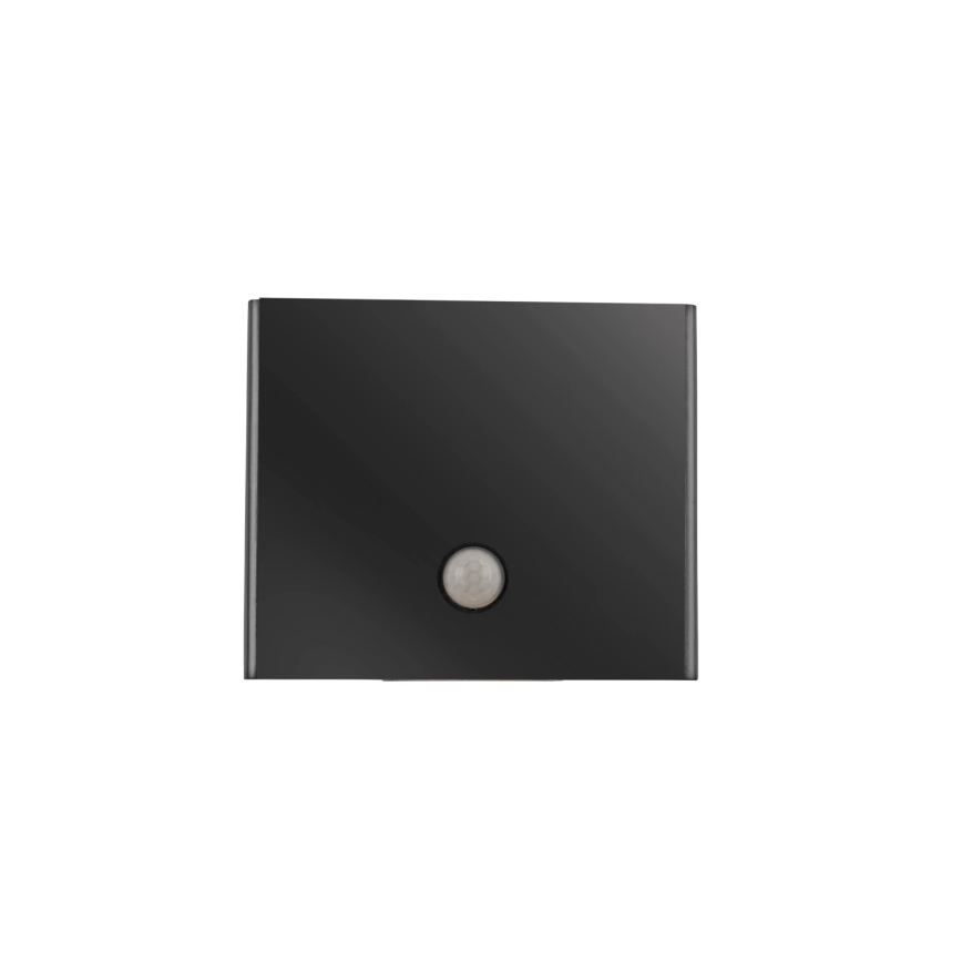 JUST LIGHT. 19471-18 - LED Zidno spoljašnje osvetljenje sa senzorom AMIN 2xLED/1,25W/3,7V 4400mAh IP44 crno