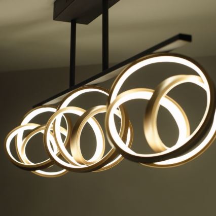 JUST LIGHT. 6245-18 - LED Prigušivi nadgradni luster LOOP 3xLED/11W/230V 2700-5000K + Daljinski upravljač